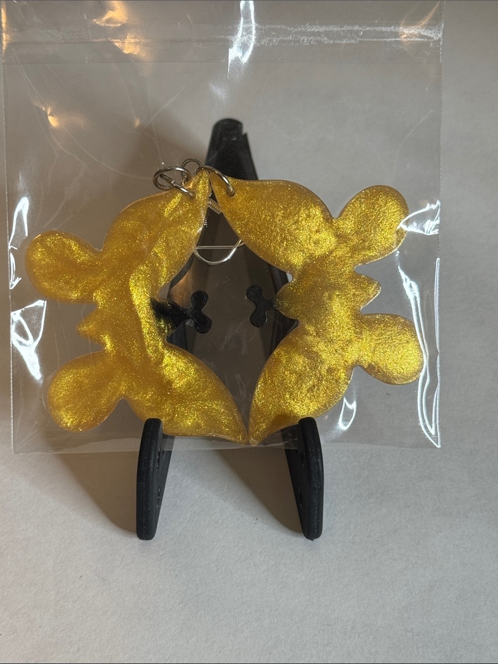 Yellow Shimmer Floral Statement Earrings - Women Jewelry Earrings